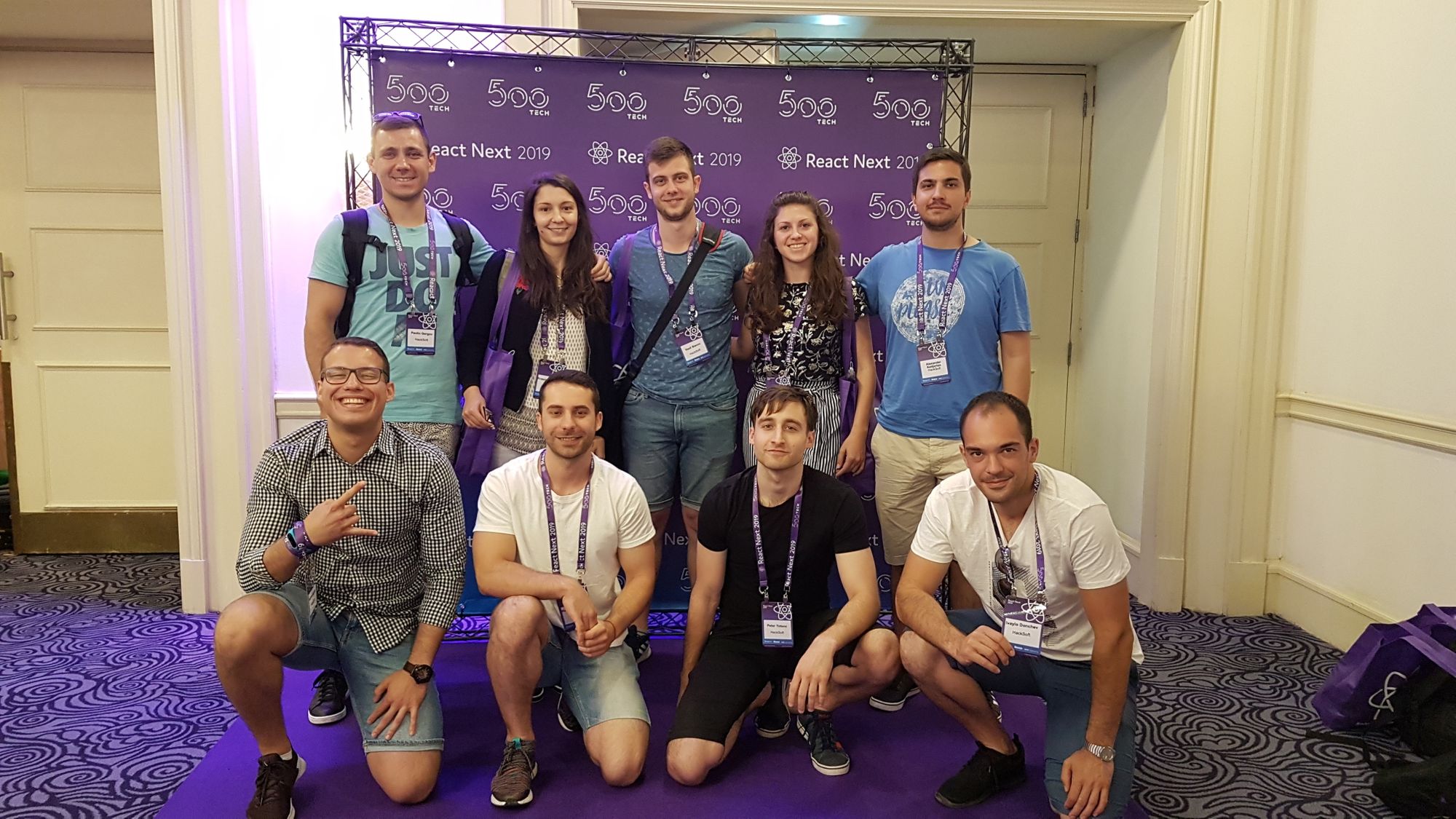 The HackSoft team at ReactNext 2019